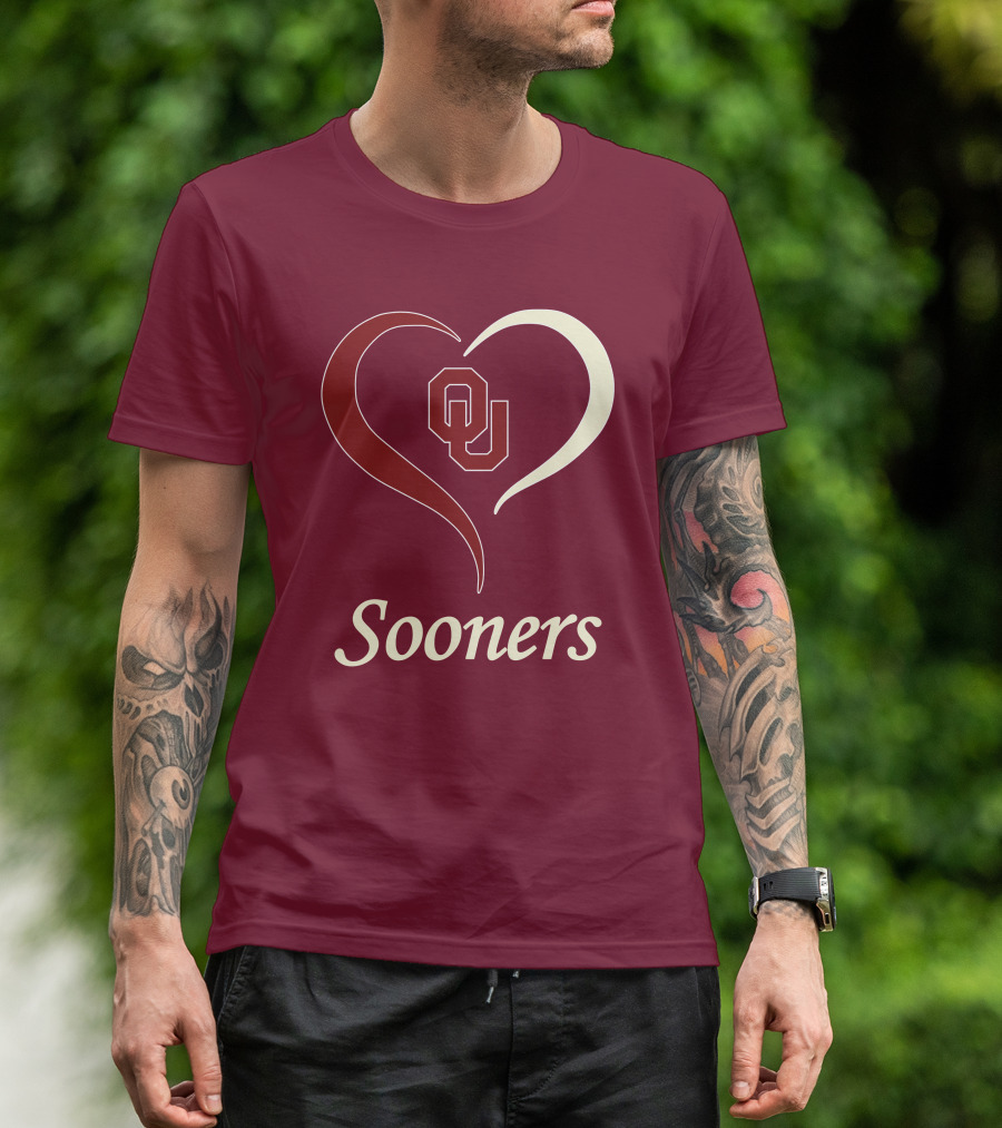 Sooners OU Heart T-Shirt