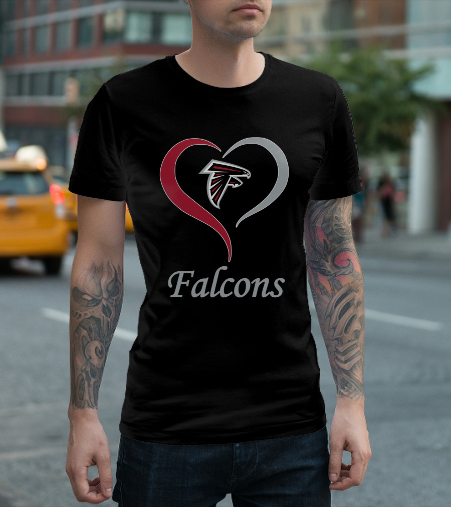 Atlanta Falcons Heart T-Shirt