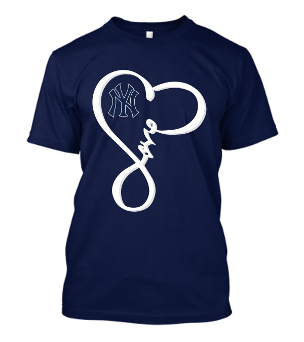 Yankees Love Heart T-Shirt