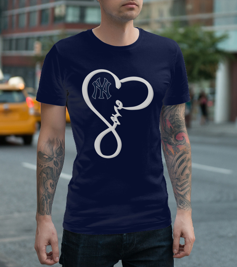 Yankees Love Heart T-Shirt