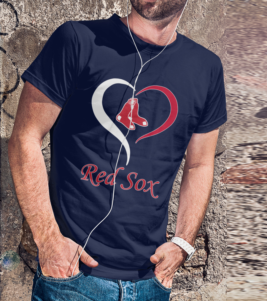 Red Sox Heart Logo Boston Pride T-Shirt
