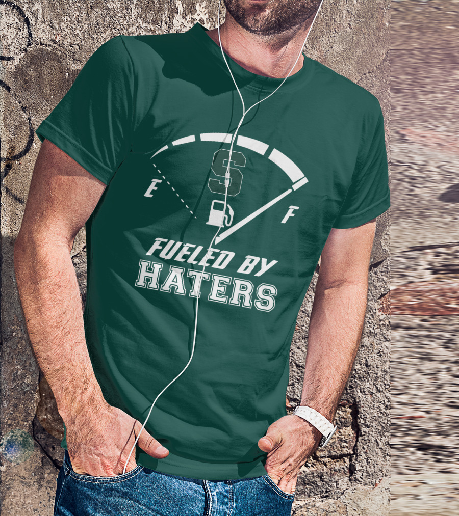 Fueled By Haters Michigan State S Icon Fuel Gauge T-Shirt