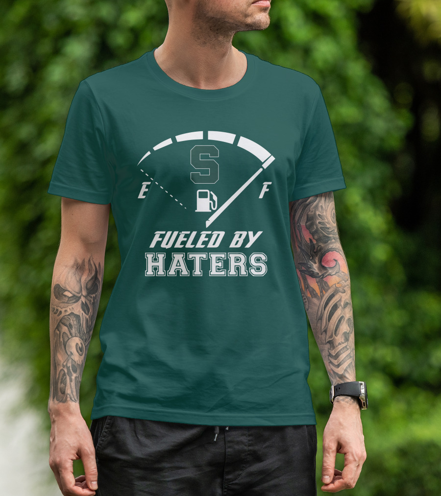 Fueled By Haters Michigan State S Icon Fuel Gauge T-Shirt