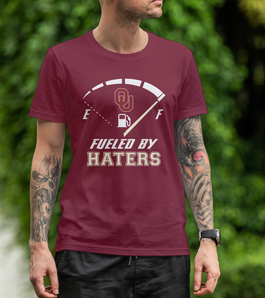Oklahoma Sooners Fueled By Haters Energy Meter OU T-Shirt