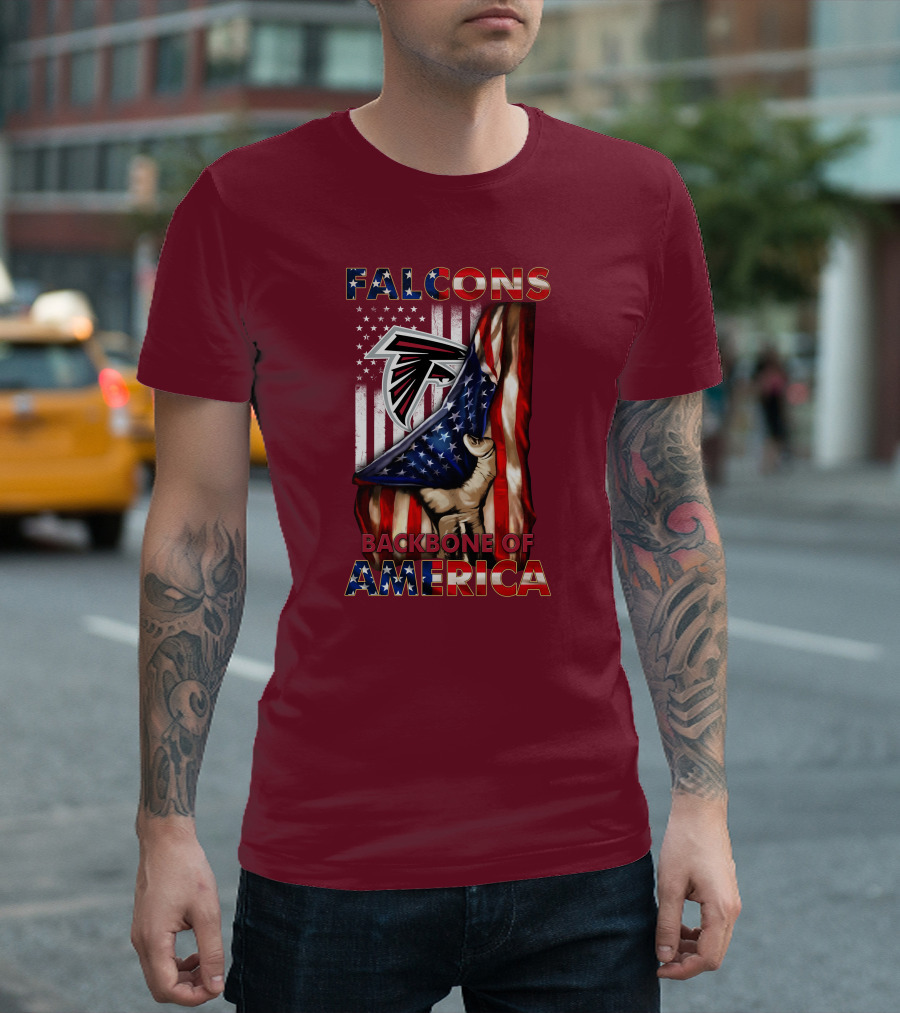 Falcons Backbone Of America Patriots T-Shirt