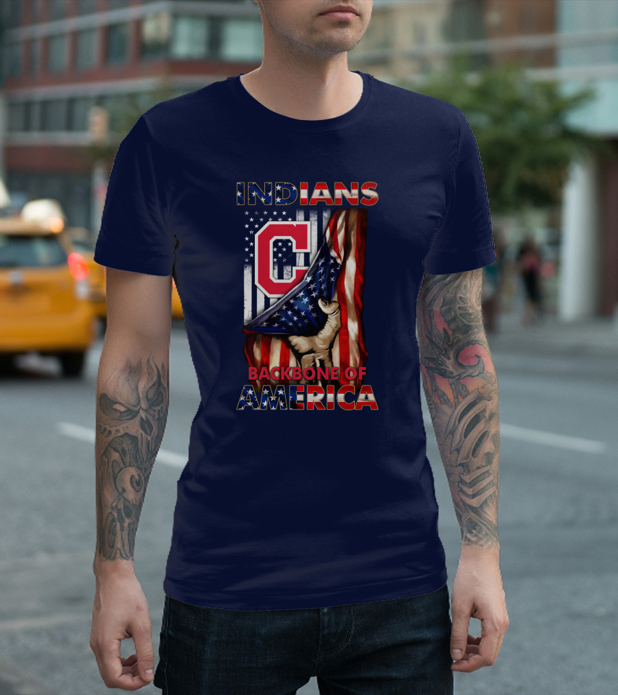 Indians Backbone Of America Cleveland T-Shirt