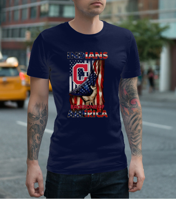 Indians Backbone Of America Cleveland T-Shirt