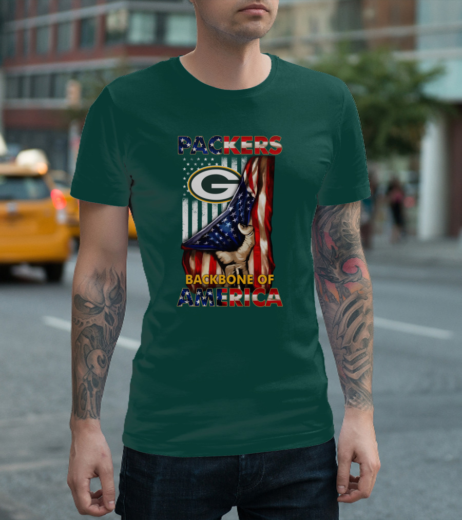 Packers Backbone Of America Green Bay T-Shirt