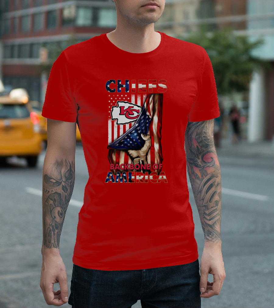 Chiefs Kc Backbone Of America T-Shirt