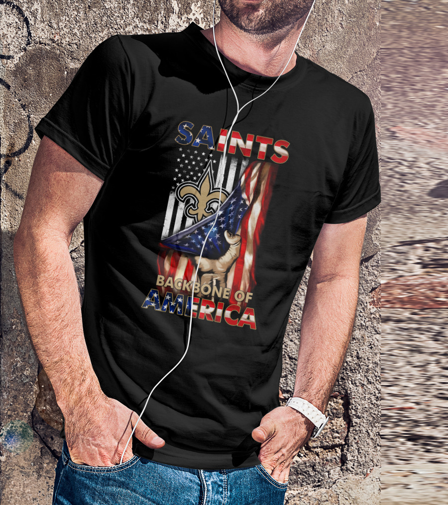 Saints Backbone Of America New Orleans Patriotic Edition T-Shirt