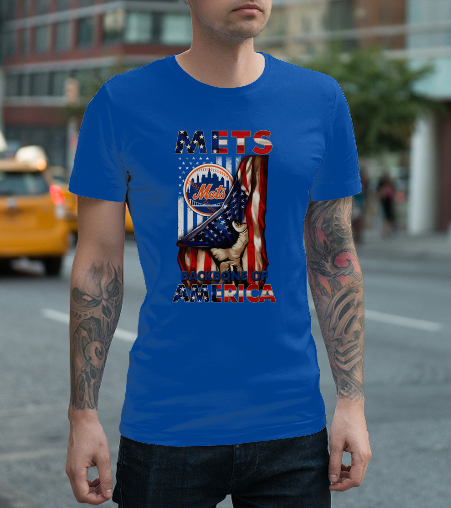 Mets Backbone Of America Patriotic T-Shirt