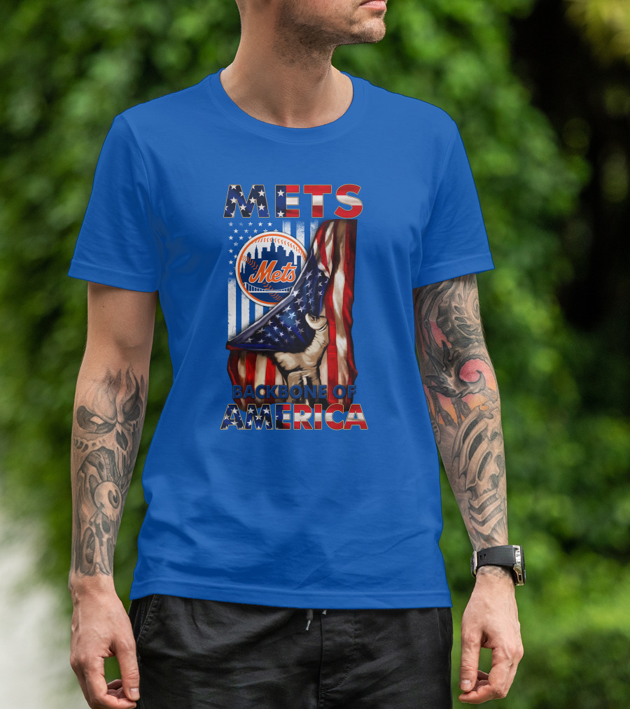 Mets Backbone Of America Patriotic T-Shirt
