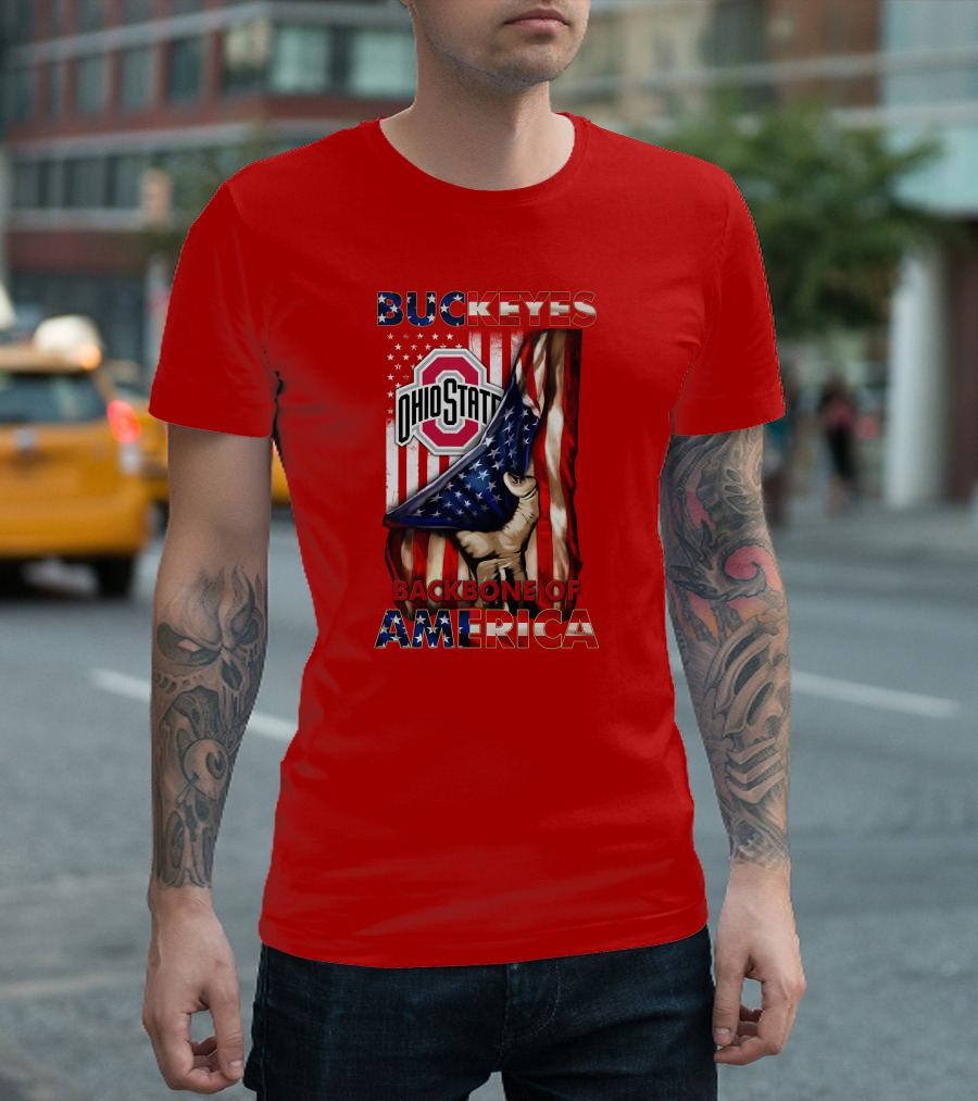 Ohio State Buckeyes Backbone Of America Patriotic Edition T-Shirt
