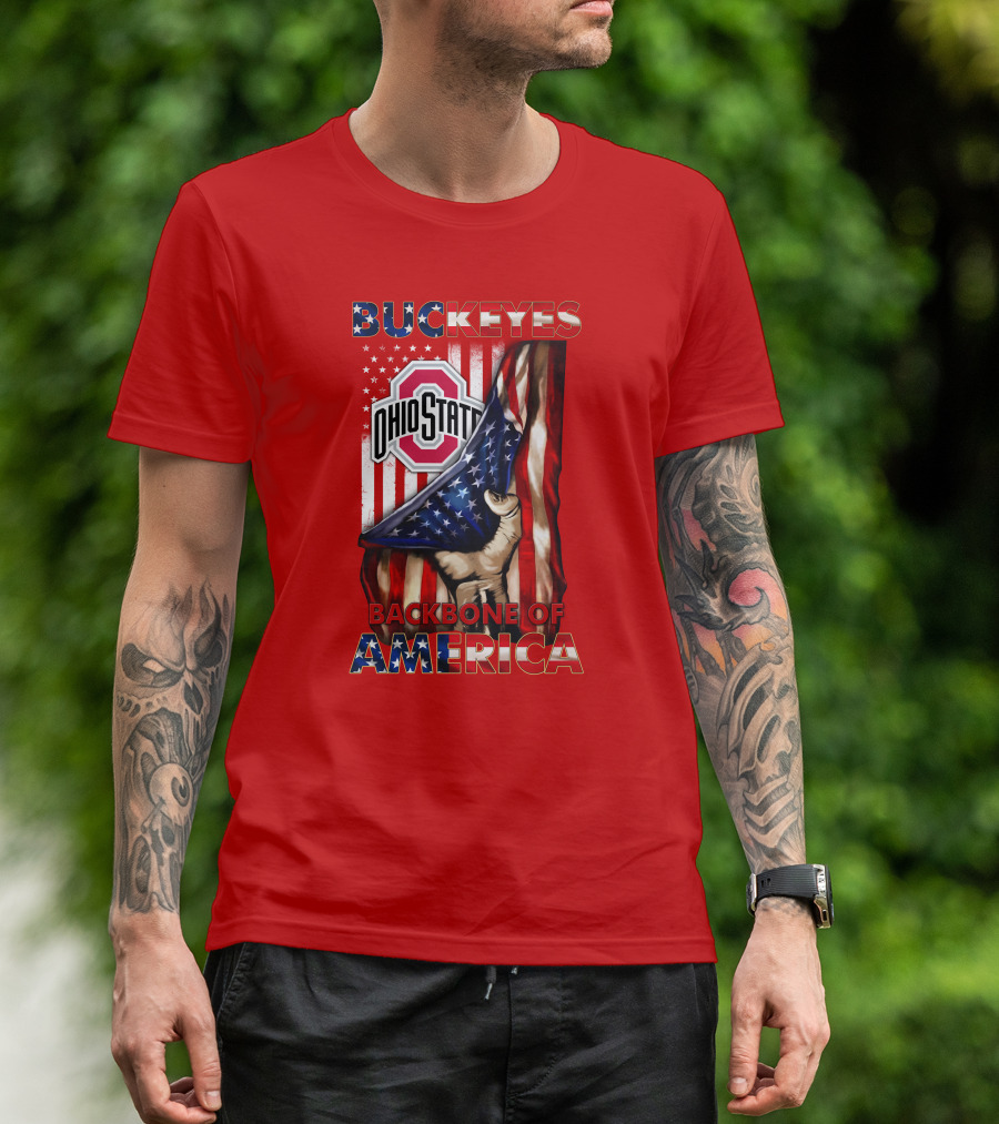Ohio State Buckeyes Backbone Of America Patriotic Edition T-Shirt