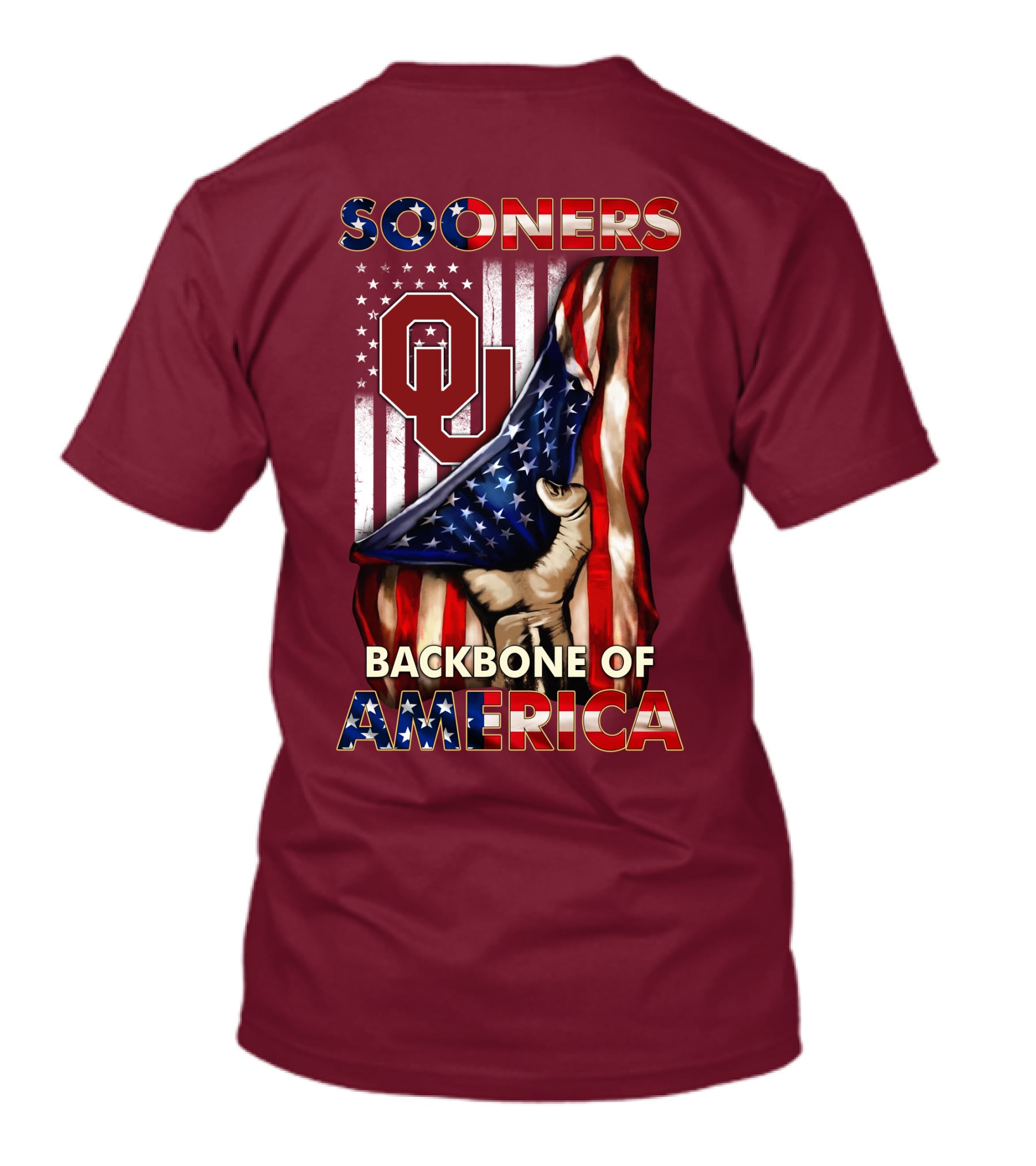 Sooners Backbone Of America Oklahoma T-Shirt