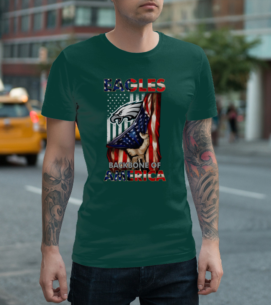 Eagles Backbone Of America Philadelphia T-Shirt