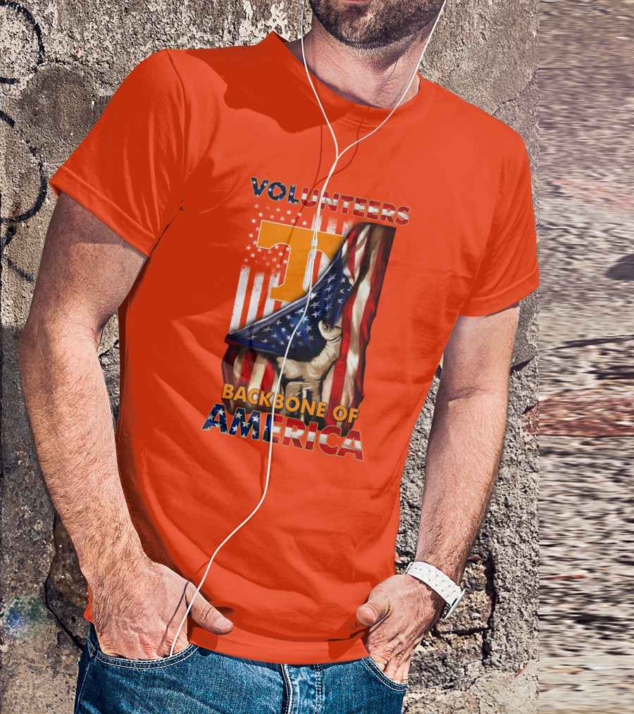 Tennessee Volunteers Backbone Of America Patriotic T-Shirt