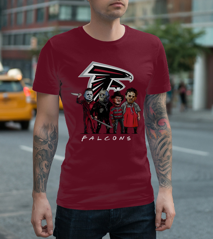 Atlanta Falcons The Slasher Squad Halloween Teams T-Shirt