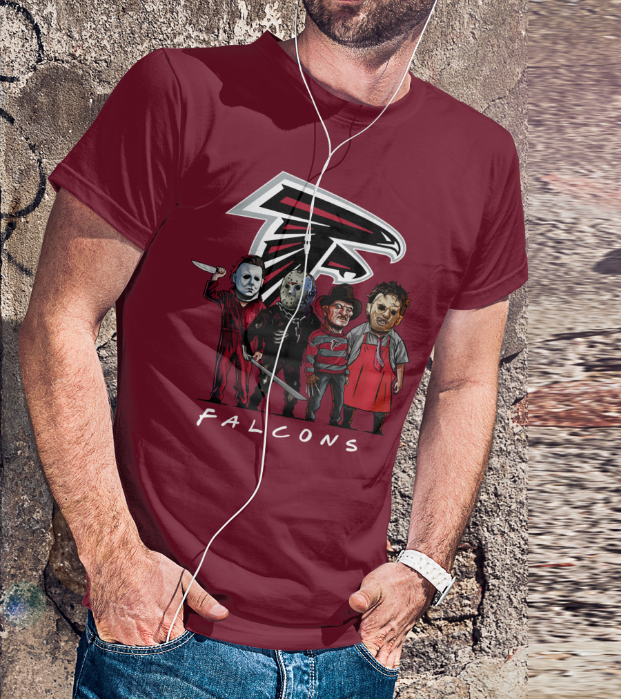 Atlanta Falcons The Slasher Squad Halloween Teams T-Shirt