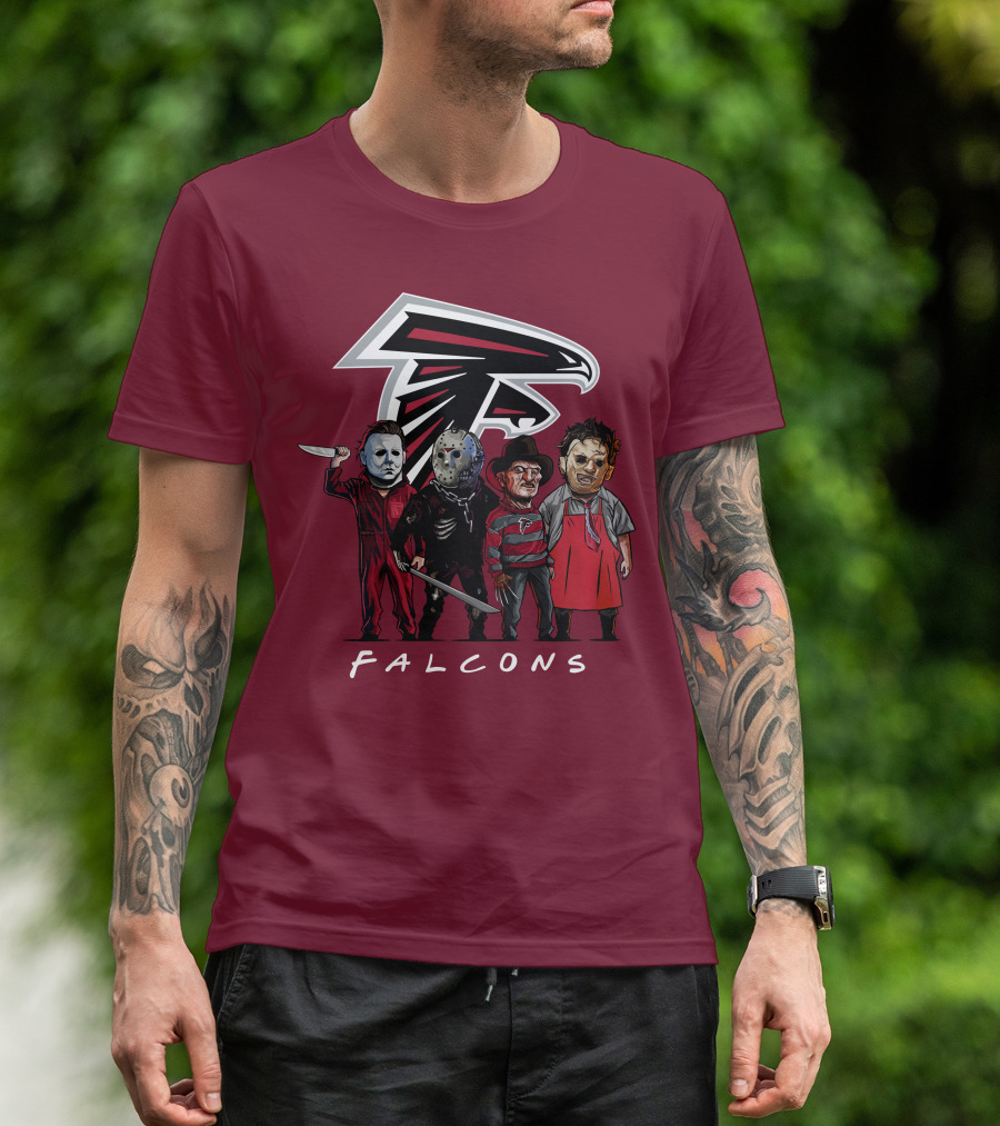 Atlanta Falcons The Slasher Squad Halloween Teams T-Shirt