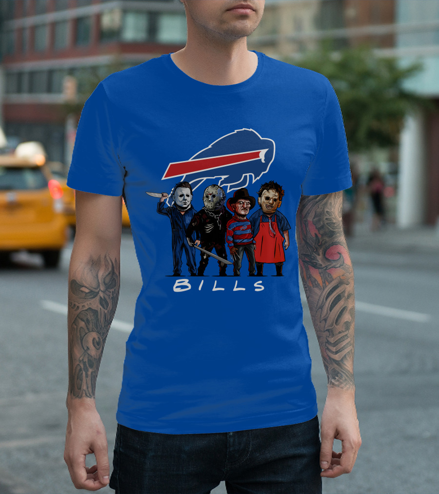 Buffalo Bills Halloween The Slasher Squad Teams Bills T-Shirt