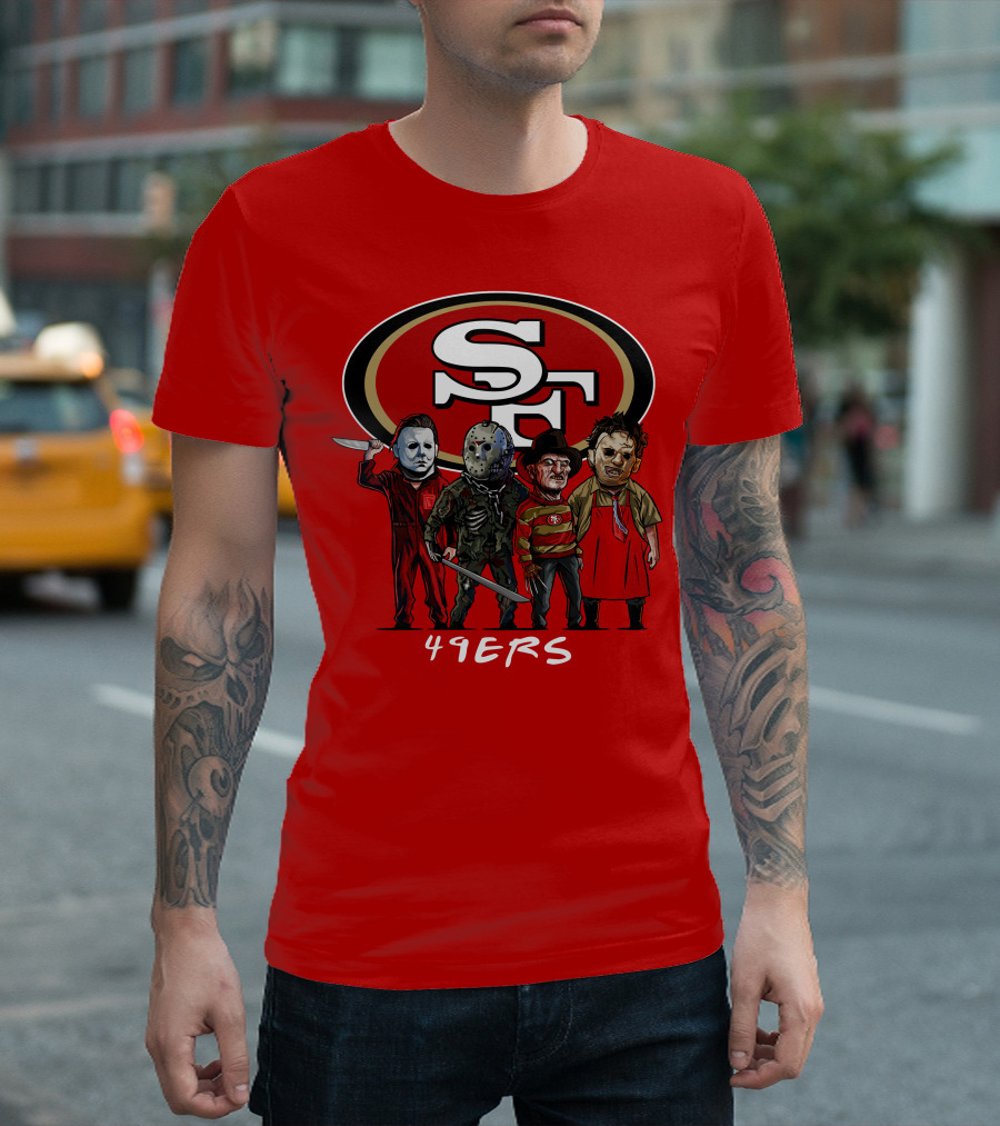 San Francisco 49ers Halloween Slasher Squad Icons 49ers T-Shirt