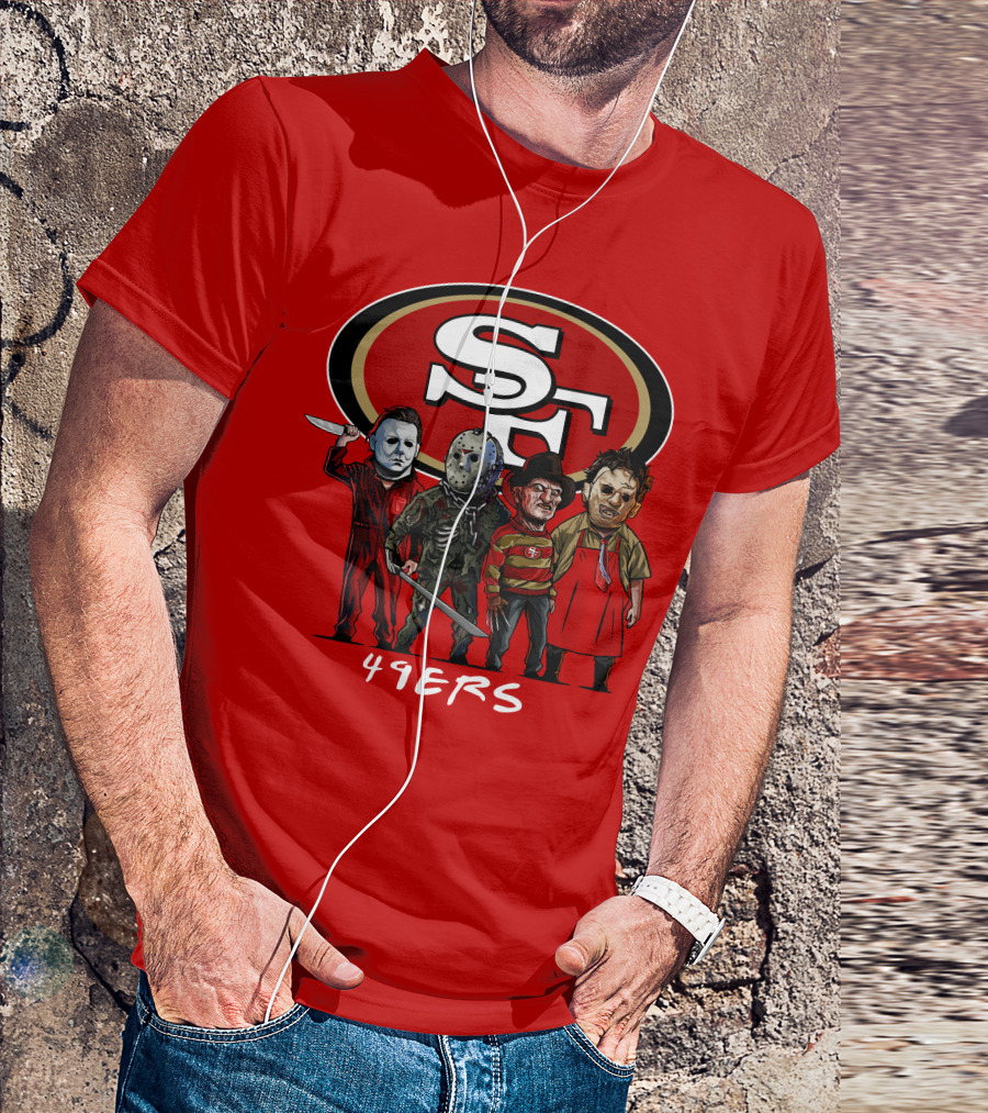 San Francisco 49ers Halloween Slasher Squad Icons 49ers T-Shirt