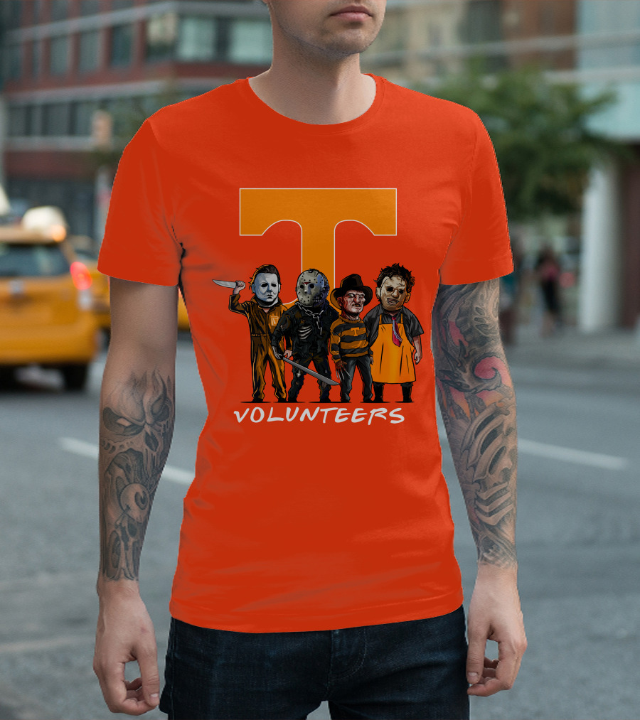 Tennessee Volunteers Halloween Horror Icons Squad T-Shirt