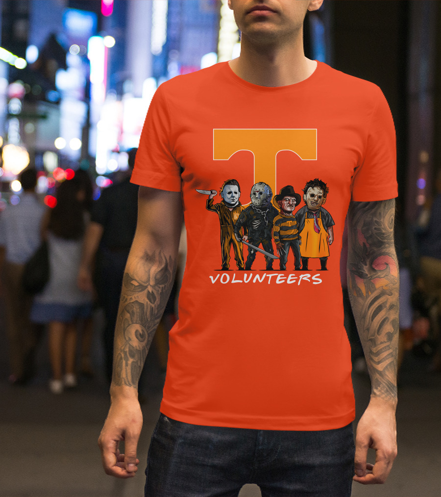 Tennessee Volunteers Halloween Horror Icons Squad T-Shirt
