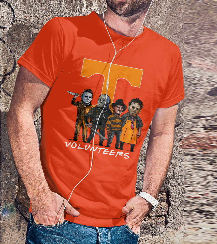 Tennessee Volunteers Halloween Horror Icons Squad T-Shirt