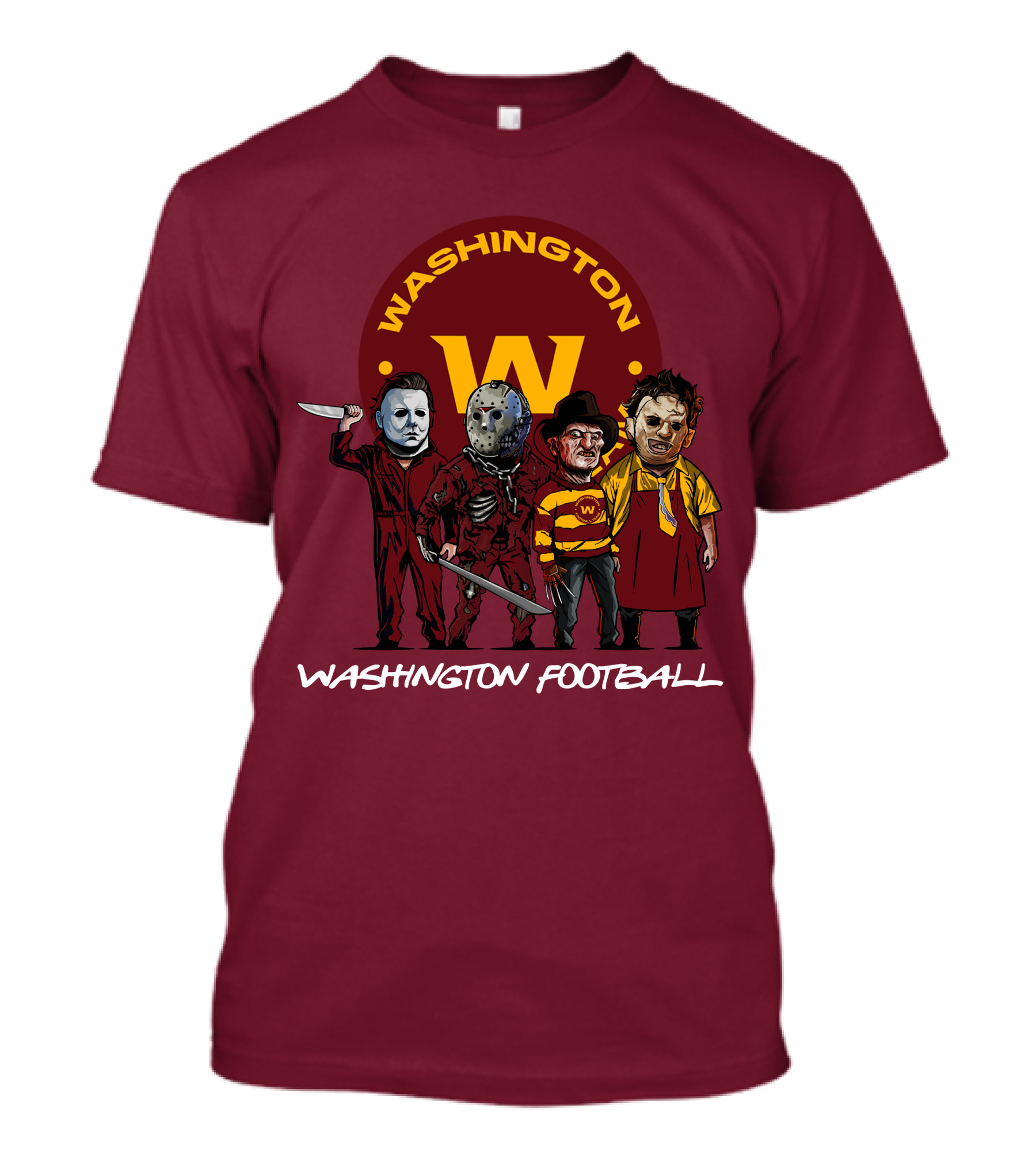 Washington Football Team Halloween The Slasher Squad Characters T-Shirt