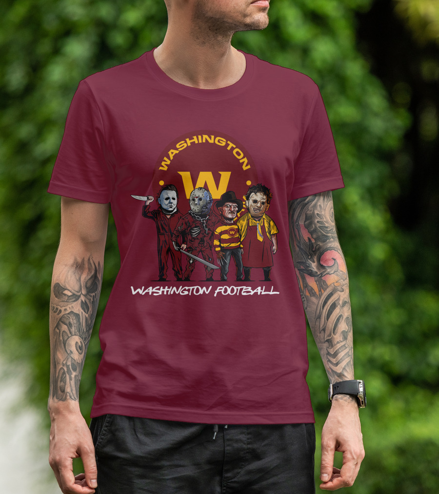 Washington Football Team Halloween The Slasher Squad Characters T-Shirt