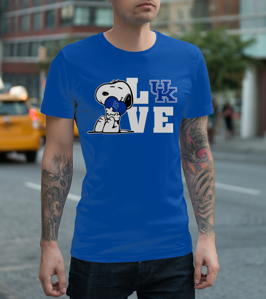 Snoopy Love Uk Kentucky Wildcats T-Shirt