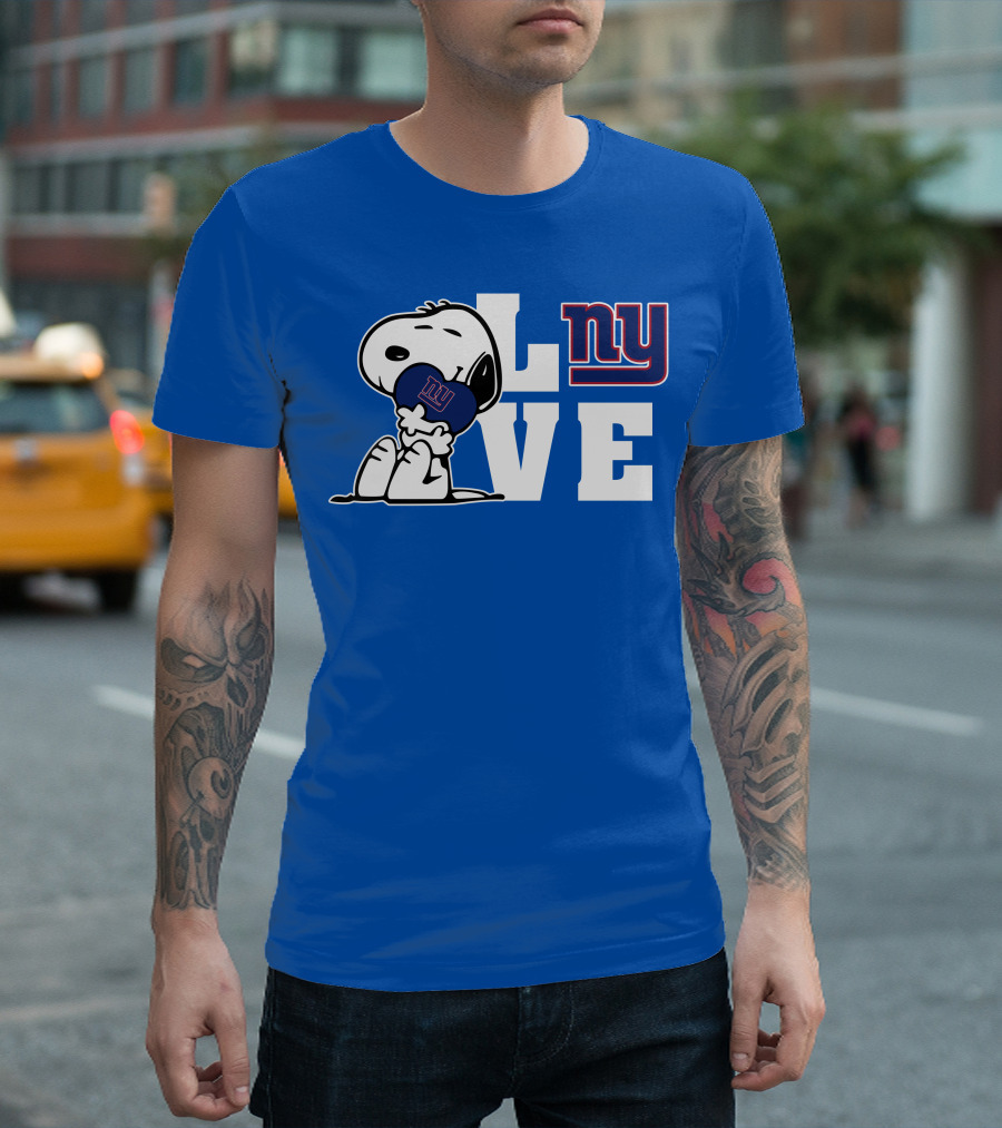 Snoopy L Ve Ny New York Giants T-Shirt