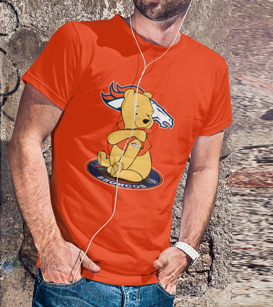 Denver Broncos Winnie The Pooh Football Fan T-Shirt