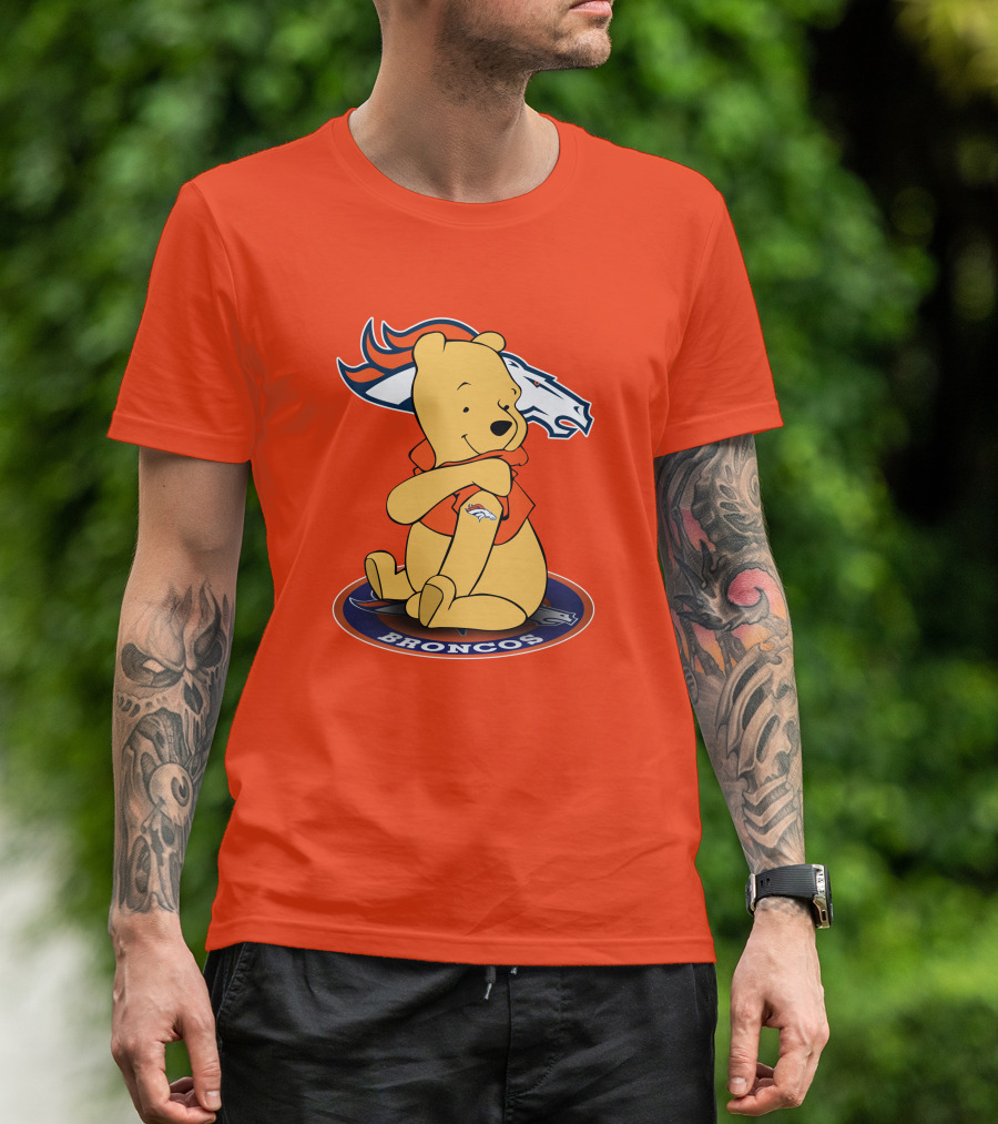 Denver Broncos Winnie The Pooh Football Fan T-Shirt