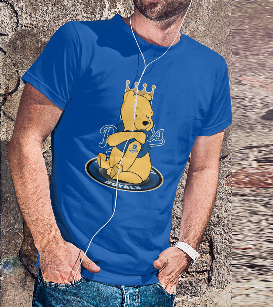 Kansas City Royals Winnie The Pooh Royals Baseball T-Shirt
