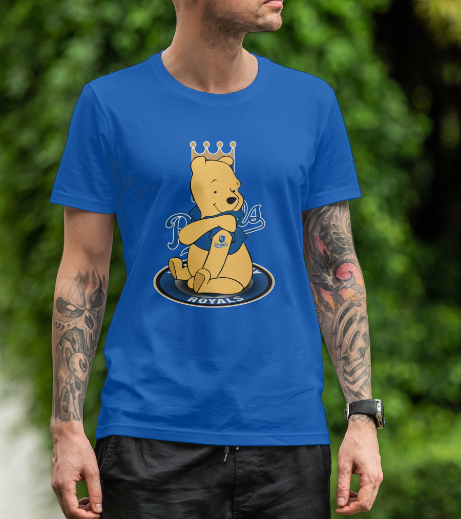Kansas City Royals Winnie The Pooh Royals Baseball T-Shirt