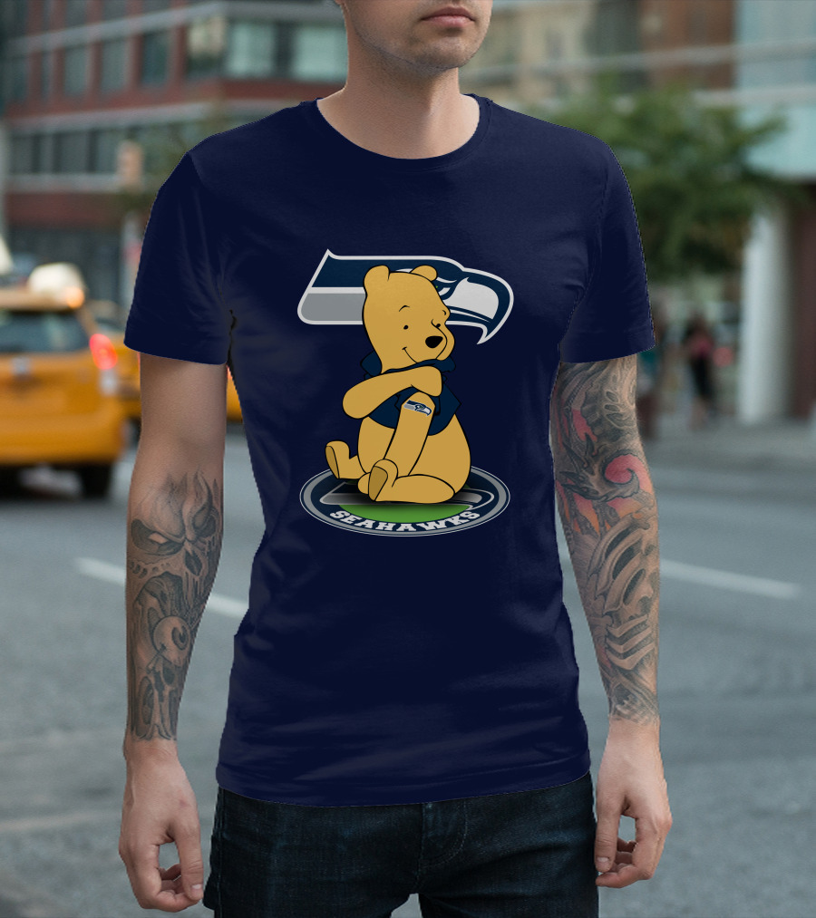 Seattle Seahawks Winnie the Pooh Fan Crossover T-Shirt