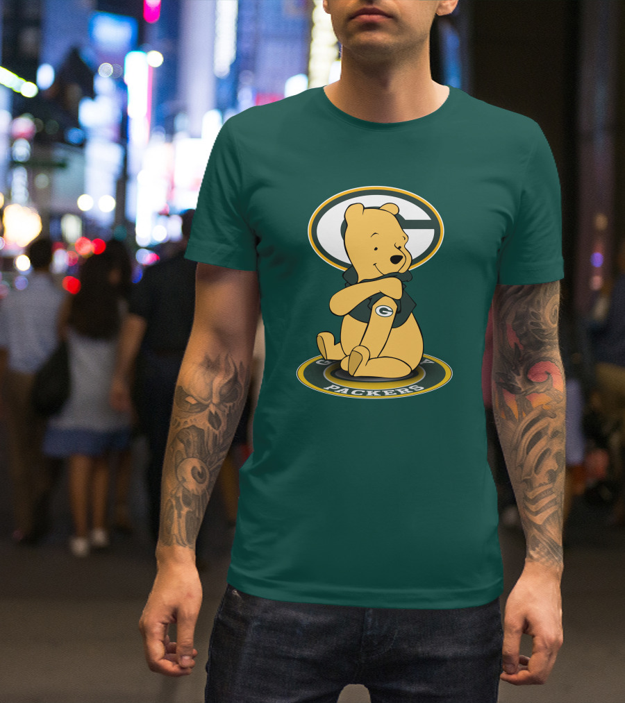 Green Bay Packers Winnie The Pooh G Logo Packers T-Shirt