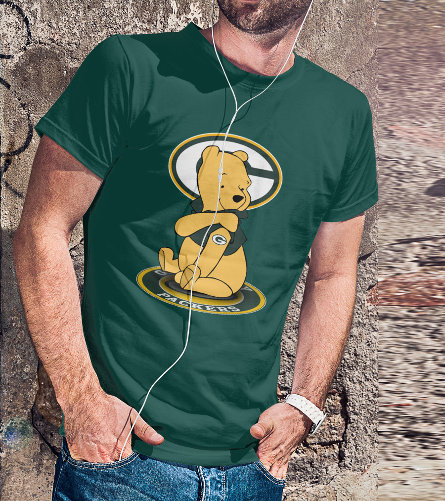 Green Bay Packers Winnie The Pooh G Logo Packers T-Shirt