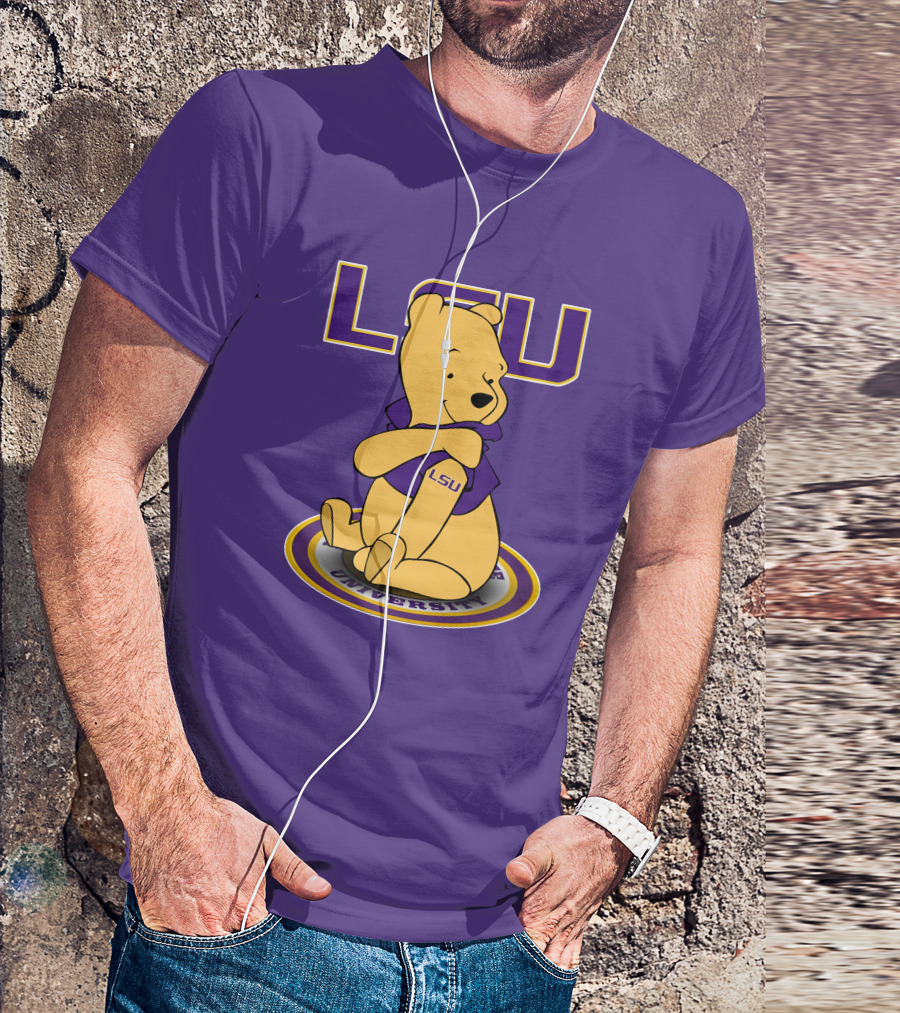 LSU Tigers Winnie The Pooh University Mascot T-Shirt