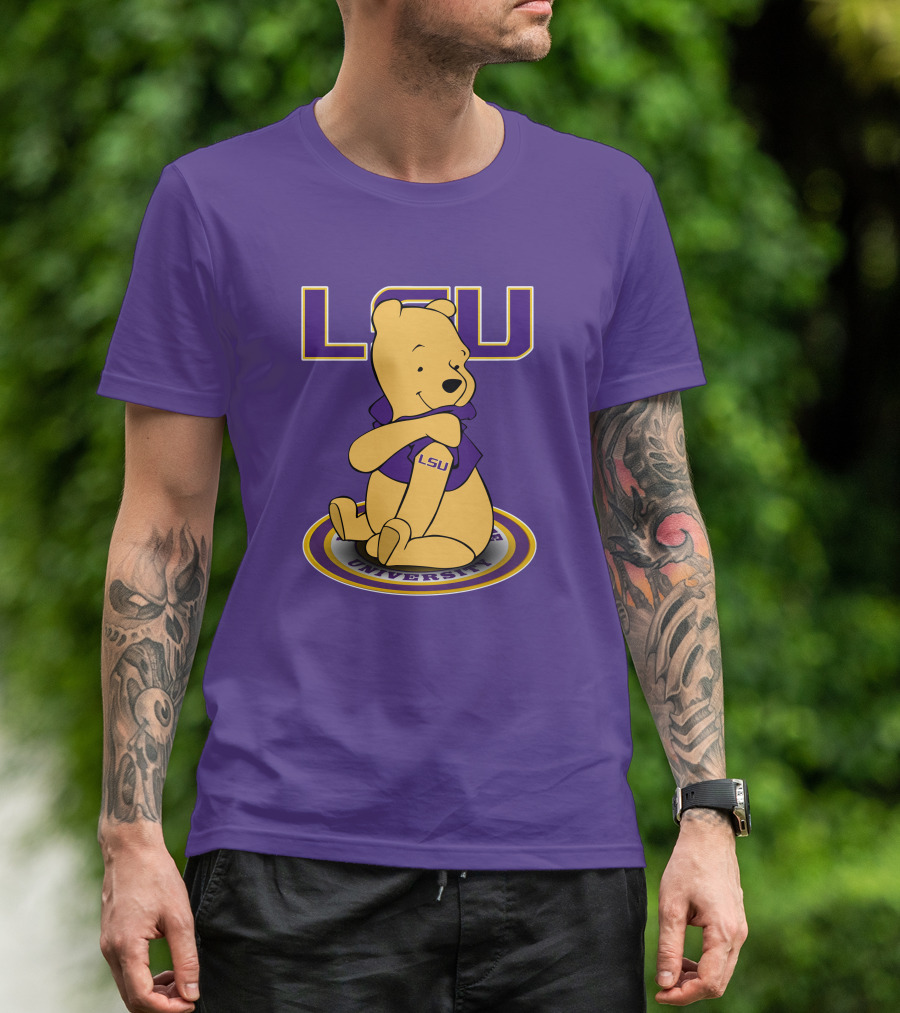 LSU Tigers Winnie The Pooh University Mascot T-Shirt