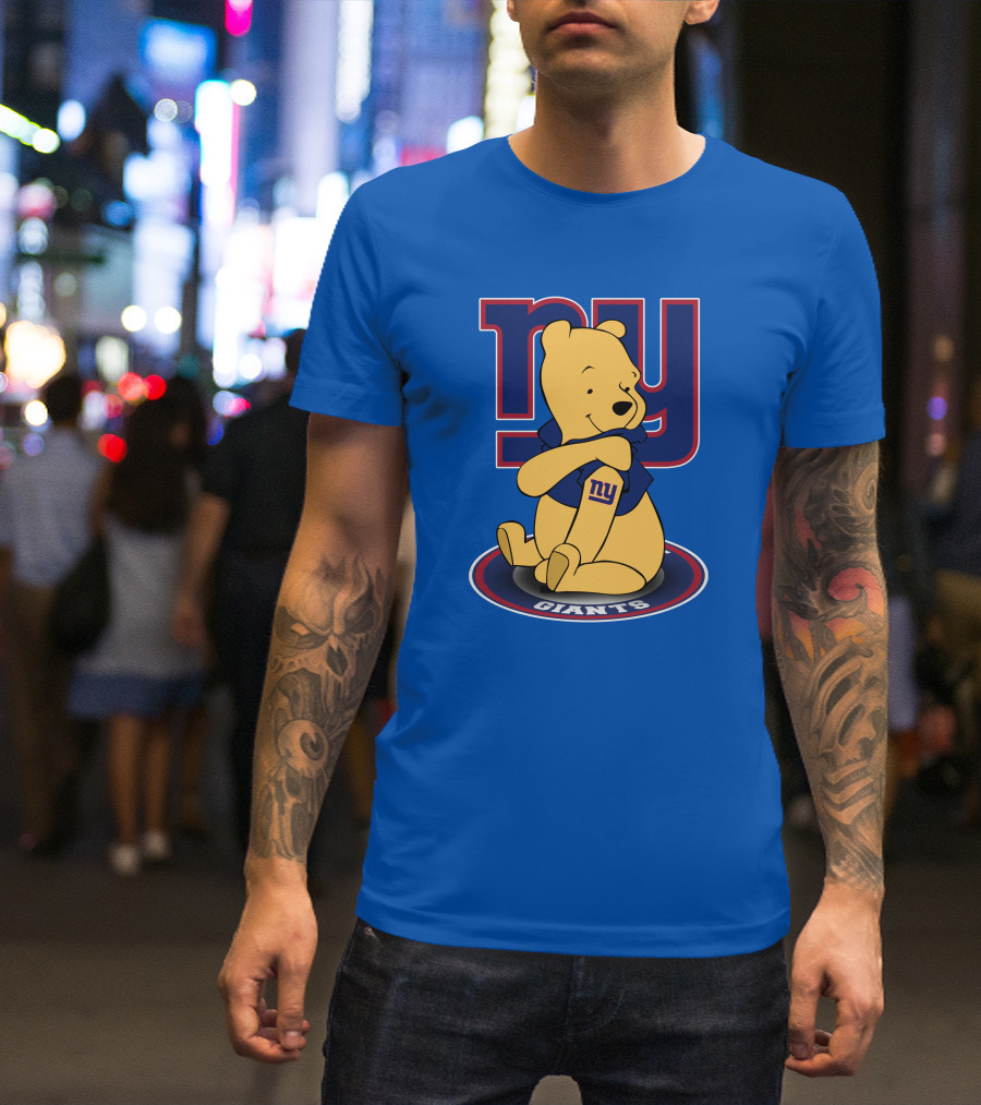 New York Giants Winnie The Pooh Ny Giants T-Shirt