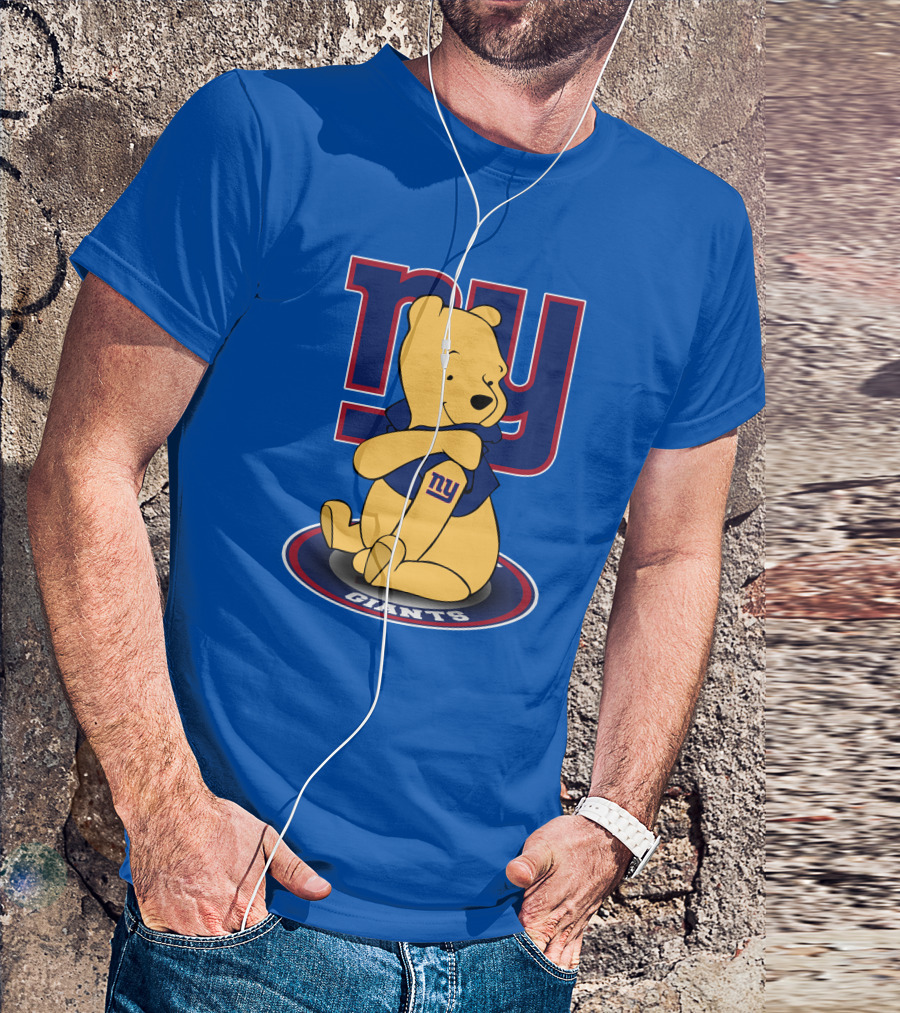 New York Giants Winnie The Pooh Ny Giants T-Shirt