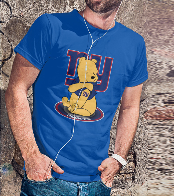 New York Giants Winnie The Pooh Ny Giants T-Shirt