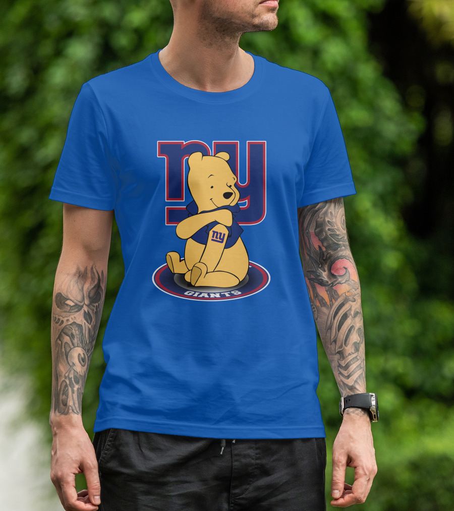 New York Giants Winnie The Pooh Ny Giants T-Shirt
