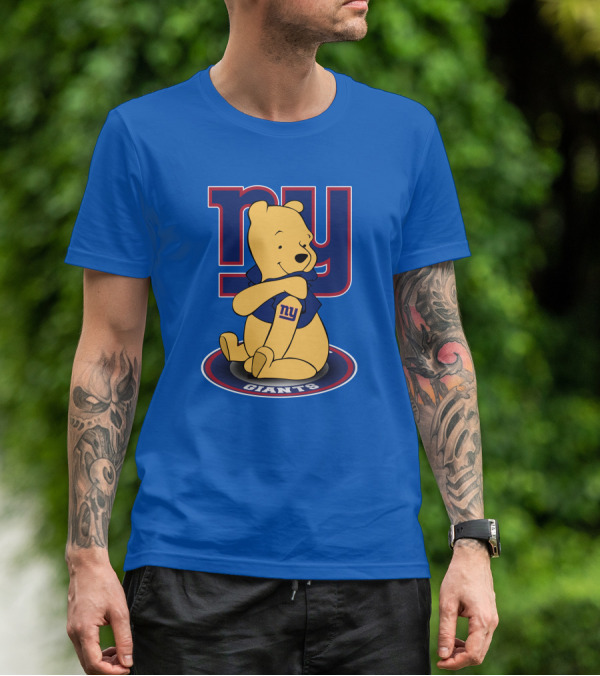 New York Giants Winnie The Pooh Ny Giants T-Shirt
