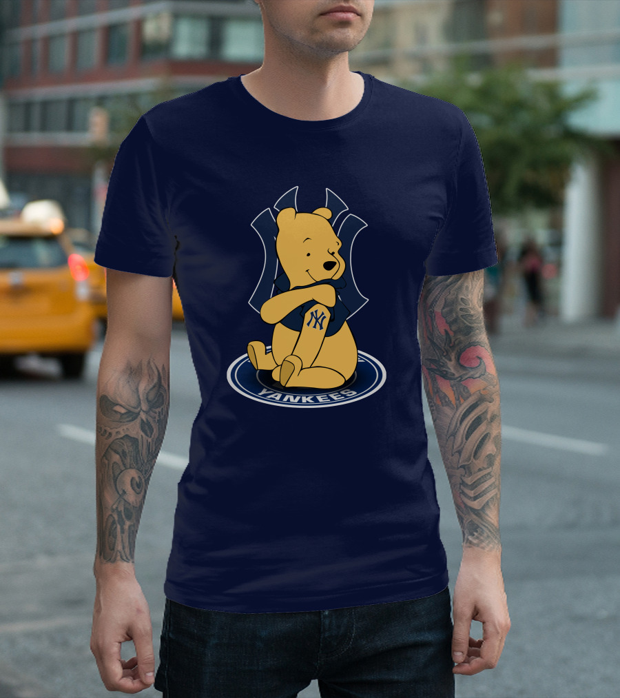 New York Yankees Winnie the Pooh Yankees Logo T-Shirt