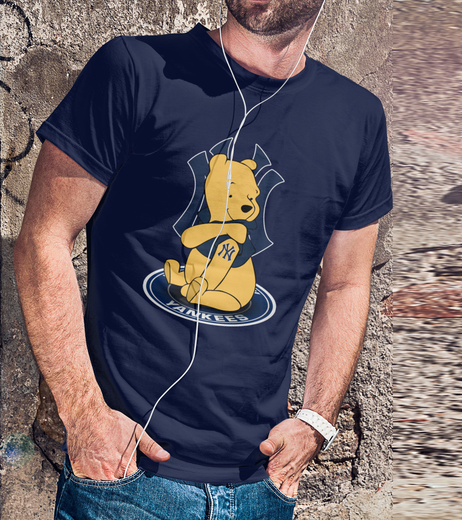 New York Yankees Winnie The Pooh Yankees Logo T-Shirt